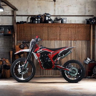 Vélo de motocross homologué CE de 250 cc avec pneus en aluminium et changement de vitesse international