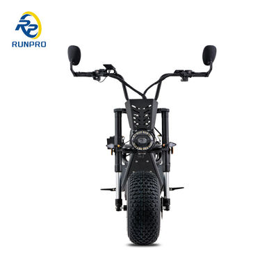 Scooter électrique Citycoco Fat Tire 1500W 2*1500W 60V Longue portée pliable avec COC CEE