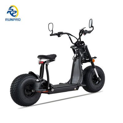 Scooter électrique Citycoco Fat Tire 1500W 2*1500W 60V Longue portée pliable avec COC CEE