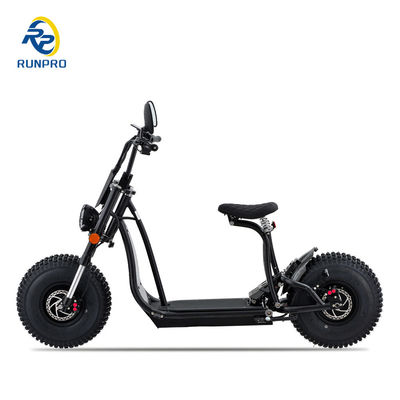 Scooter électrique Citycoco Fat Tire 1500W 2*1500W 60V Longue portée pliable avec COC CEE