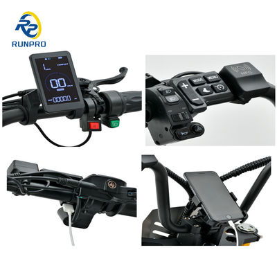 Scooter électrique Citycoco Fat Tire 1500W 2*1500W 60V Longue portée pliable avec COC CEE