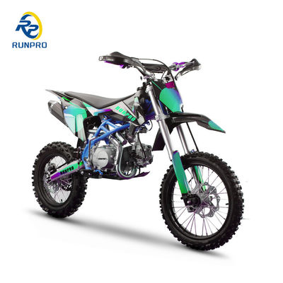 125cc Dirt Bike 4 temps Cross Pit Bike Moteur refroidi à l'air Taille de vélo 1750X710X1080MM