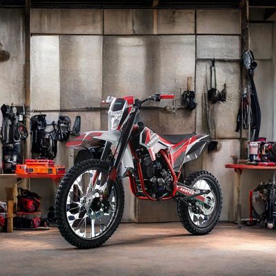 250cc tout-terrain 4 temps motocross à essence avec démarrage électrique et frein à disque