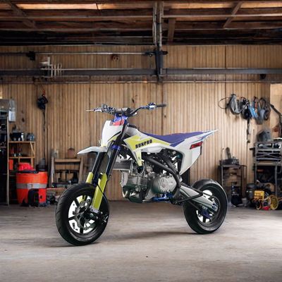 Mode de démarrage de la moto à essence 190CC avec transmission à chaîne et démarrage électrique