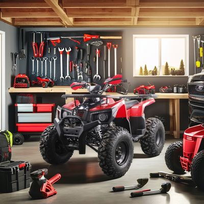 2024 Runpro pneu en acier de 10 pouces 200cc ATV avec lumière LED libérez votre aventurier intérieur