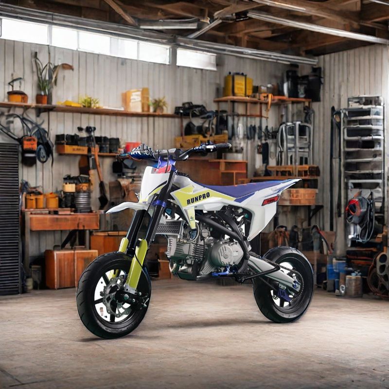 Chargement maximal 150 kg Supermoto 190cc Vélo à gaz Vélo à gaz Motard 12'12' Sur la route Pneus Vélo à gaz pour adulte