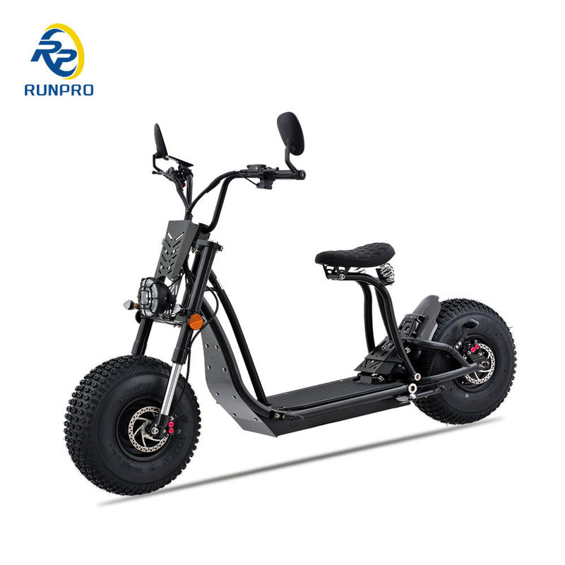 Unisexe 1500W 2*1500W 60V CEE COC Pneus gros pour adultes Chopper scooter électrique Citycoco avec CE
