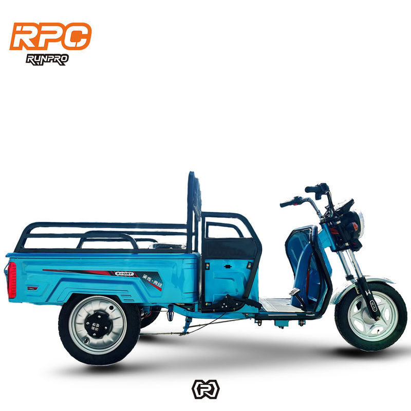 Custom Farm 1200W motocycle électrique à trois roues avec système de freinage à tambour avant à tambour arrière