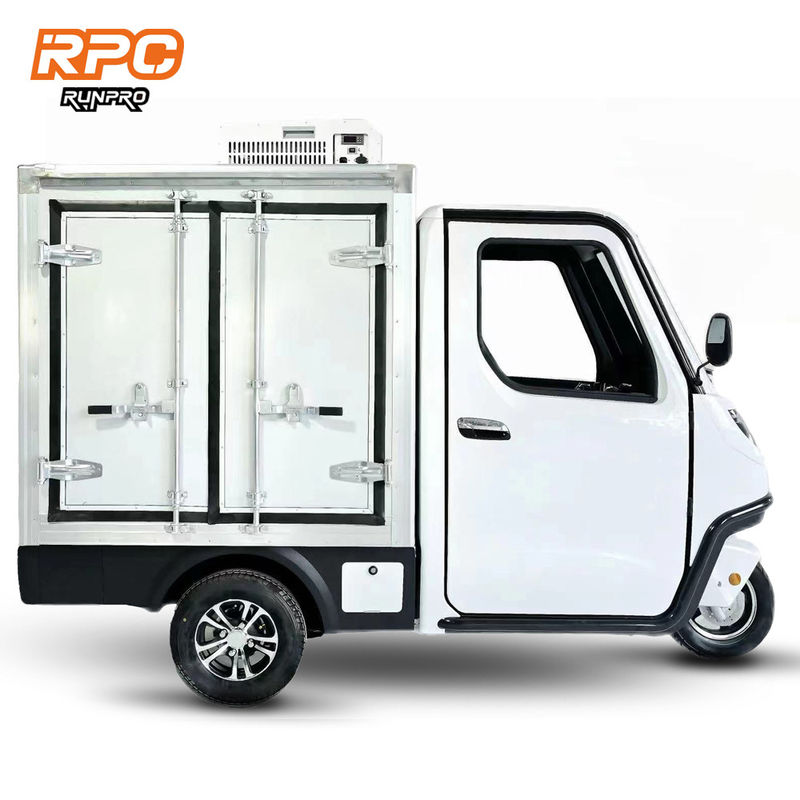 Tricycle électrique de chargement certifié CEE avec pneu avant 3,50-10 et pneu arrière 4,00-10
