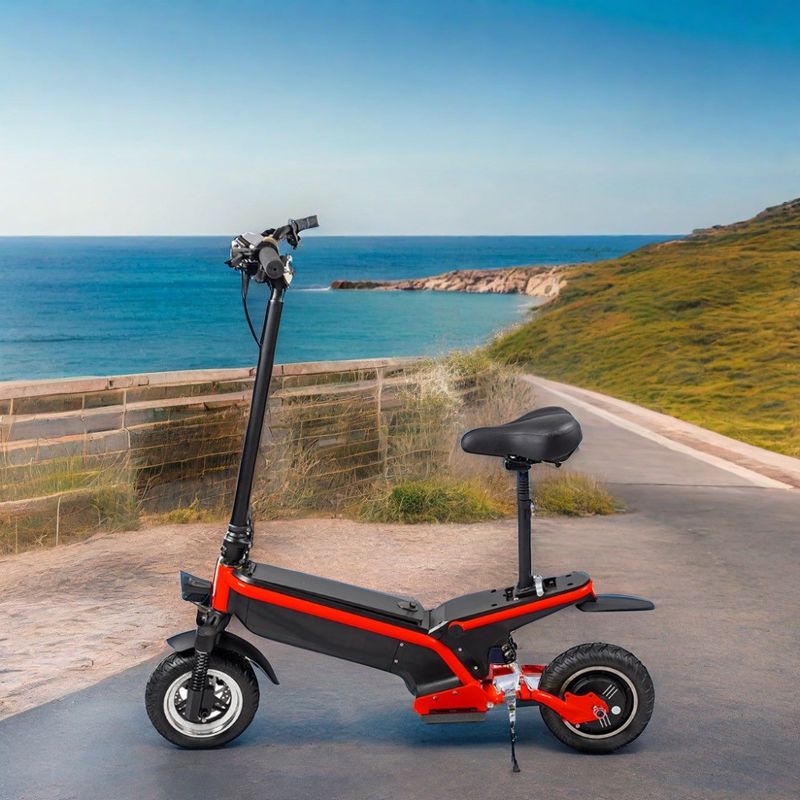 Scooter électrique amovible à batterie de 350W/500W avec conception pliable et portée maximale de 35 km/45 km