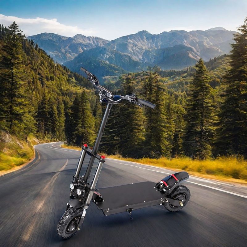 Unisexe puissant 60V vitesse double moteur moto électrique 2000W-3000W scooter tout-terrain