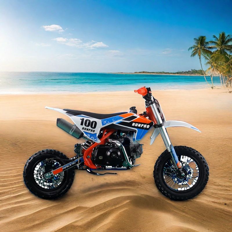 110cc 125CC 4 temps manuel pour enfants de course Pit Dirt Bike avec 14/12 roues en acier et pneus