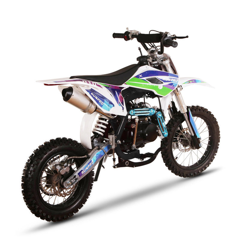 CE approuvé 110cc 125cc 4 temps Kick Electric Start Dirt Bike Pitbike pour adulte Max. Vitesse 61 80km/h 14/12 pouces roue