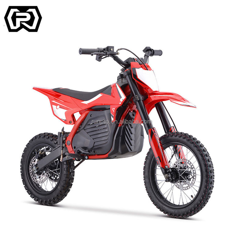 Front 2.75-14 arrière 3.00-12 Electric Kids Dirt Bike avec une puissante motorisation à chaîne