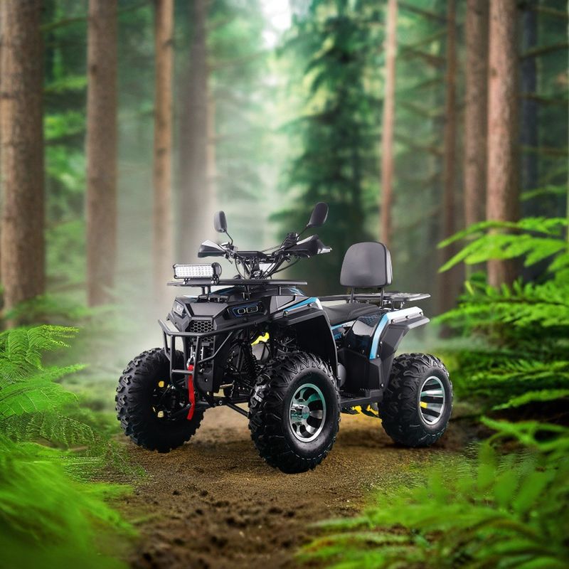 200CC ATV 250CC ATV Adult ATV Quad Bike avec entraînement par chaîne et démarrage par traction électrique de 1000W