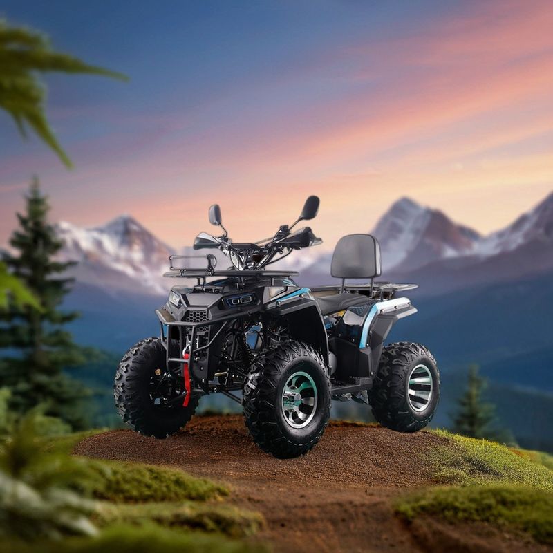 RUNPRO 200CC ATV Quad Bike pour adultes électrique avec démarrage et transmission automatique