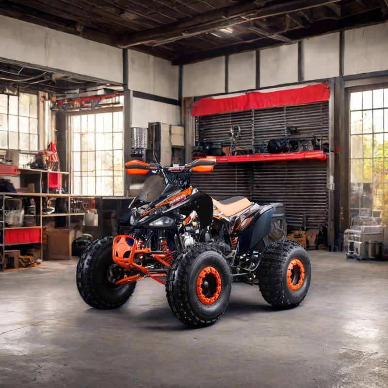Runpro 125cc Quad ATV certifié CE 2WD Quads de démarrage électrique pour adultes Carburant et puissant